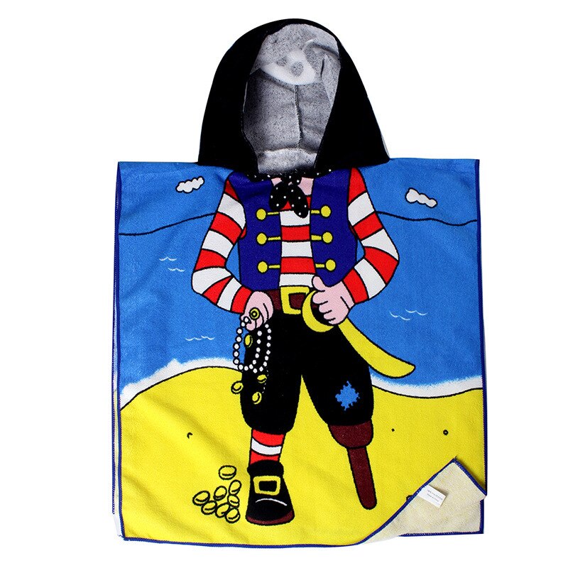 Kids Hooded Towels Cartoon Design